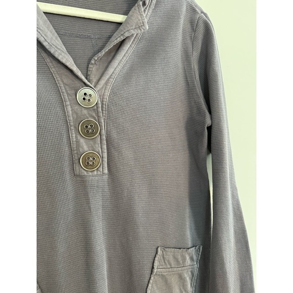 Soft Surroundings Collared Long Sleeve Tunic Size Small Gray - Picture 4 of 5